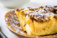 Brioche Baked French Toast with Butterscotch Sauce