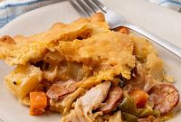 Smoked Sausage and Chicken Pot Pie Recipe with Flaky Crust
