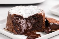 Air Fryer Molten Chocolate Cake Recipe
