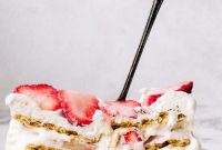 No-Bake Strawberry Icebox Cake Recipe