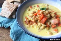 Creamy Saffron Chickpea Stew Recipe