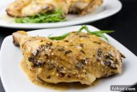 Oven Roasted Chicken with Silky Dijon Cream Sauce