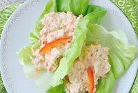 Thai Chicken Lettuce Cups with Crunchy Peanut Sauce