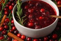 Brandy Cranberry Sauce Recipe for Thanksgiving