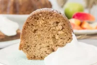 Moist Apple Bundt Cake with Warm Caramel Glaze