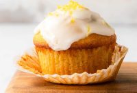 Moist Lemon Muffins with Zesty Glaze