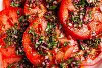 Marinated Italian Tomato Salad with Basil