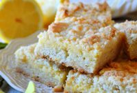 Lemon Crumble Bars Recipe with Buttery Shortbread Crust