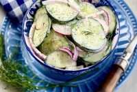 Creamy Cucumber Salad with Greek Yogurt and Dill