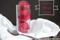 Homemade Concord Grape Sorbet Recipe