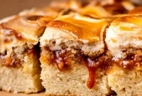 Brown Butter Caramel Cake with Salted Caramel Glaze