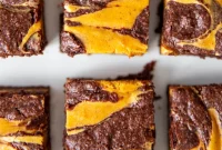 Fudgy Pumpkin Cheesecake Swirl Brownies Recipe