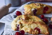 Tender Cranberry Orange Cream Scones Recipe