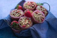 Eggless Whole-Wheat Strawberry Banana Oat Muffin Recipe