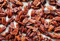 Sticky Candied Pecans with Brown Sugar Glaze