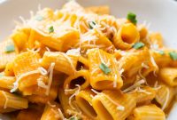 Creamy Pumpkin Pasta with Sage and Parmesan