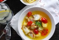 One Pan Saffron Butter Poached Lobster Recipe