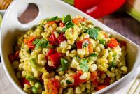 Fresh Corn and Avocado Salad with Lime and Cilantro