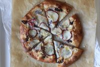 Pear, Manchego and Caramelized Onion Sourdough Pizza
