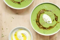 Spinach and Cauliflower Soup with Za’atar Oil Recipe Video