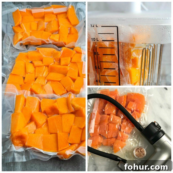 Sous Vide Smoked Pumpkin Puree Video 3 How To Make Sous Vide Smoked Pumpkin Puree with fresh pumpkin to add maximum flavour to sweet and savoury dishes.
