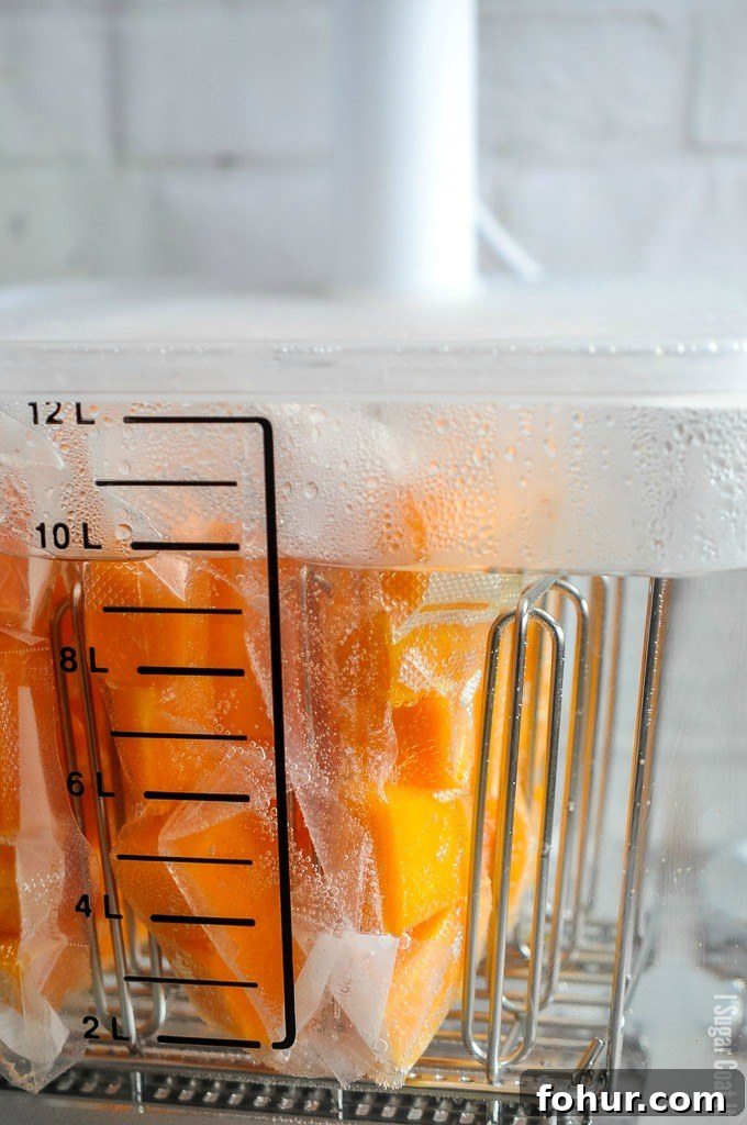 How To Make Sous Vide Smoked Pumpkin Puree with fresh pumpkin to add maximum flavour to sweet and savoury dishes.
