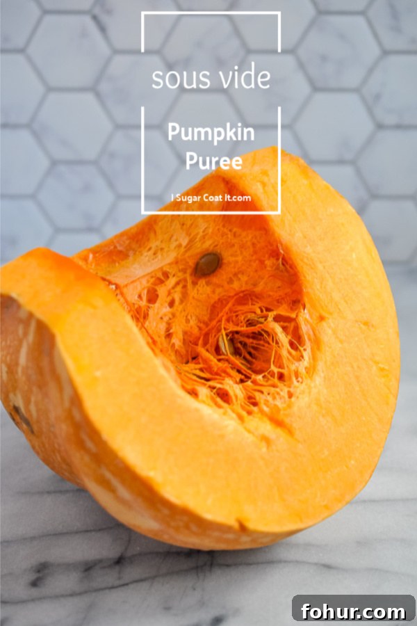Sous Vide Smoked Pumpkin Puree Video 5 How To Make Sous Vide Smoked Pumpkin Puree with fresh #pumpkin, a mini #smoker and #sousvide.