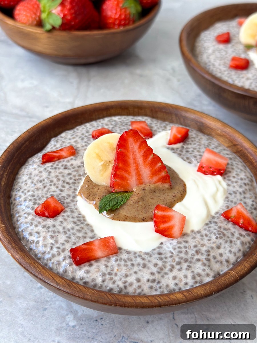 High Protein Strawberry Chia Pudding Recipe for Breakfast 2 Strawberry chia seed pudding