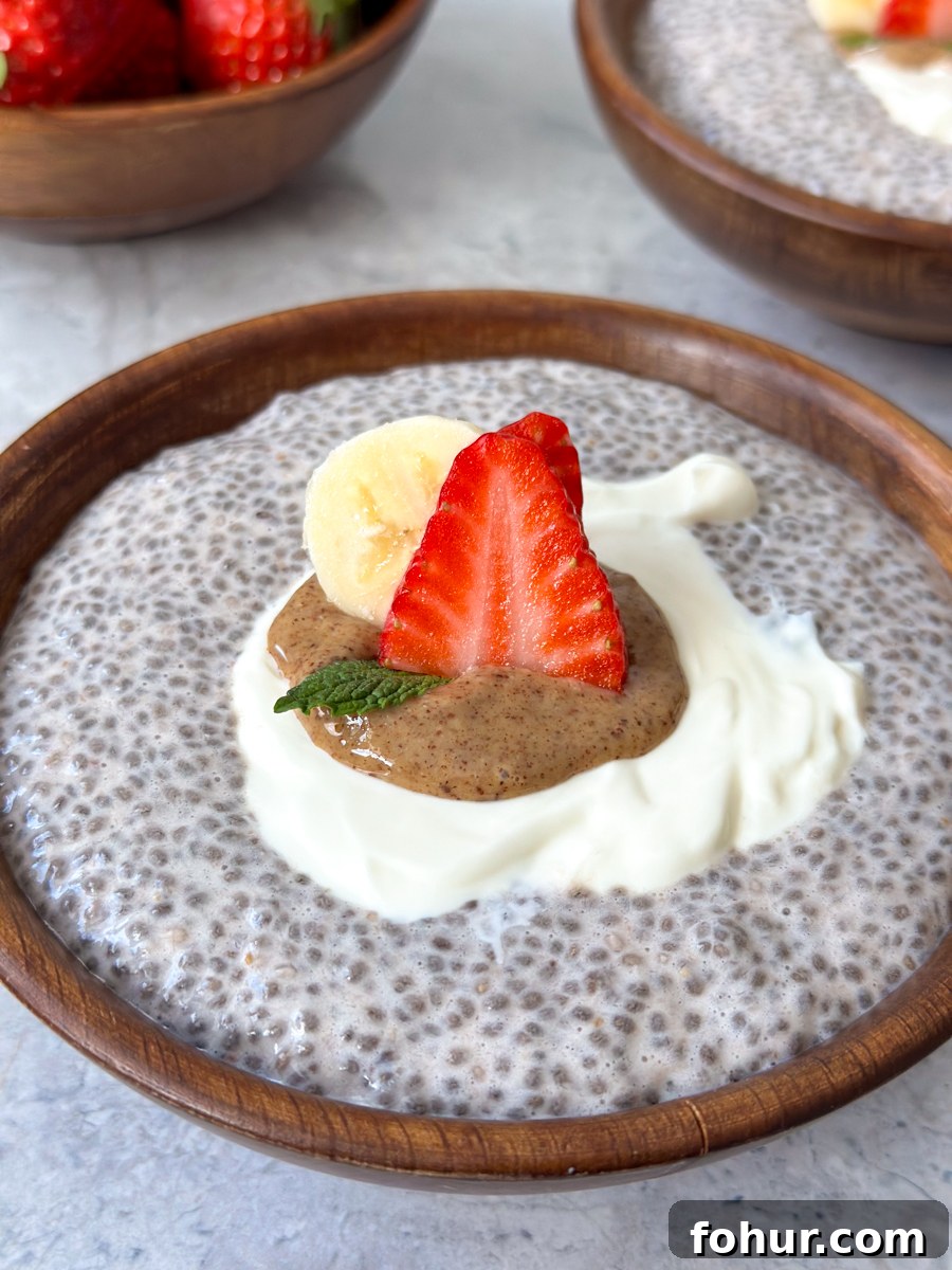 High Protein Strawberry Chia Pudding Recipe for Breakfast 3 Strawberry chia seed pudding