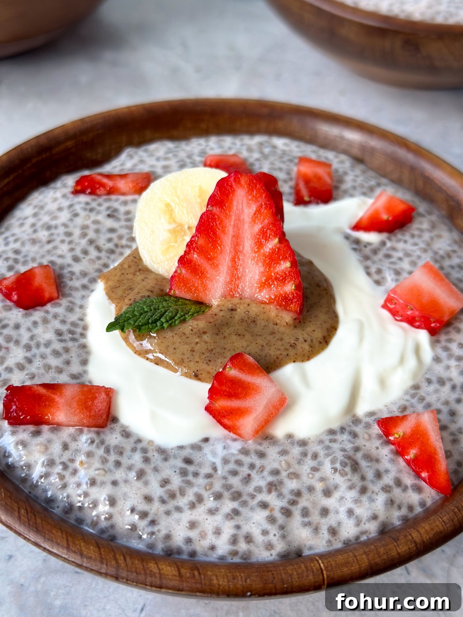 High Protein Strawberry Chia Pudding Recipe for Breakfast 7 Strawberry chia seed pudding