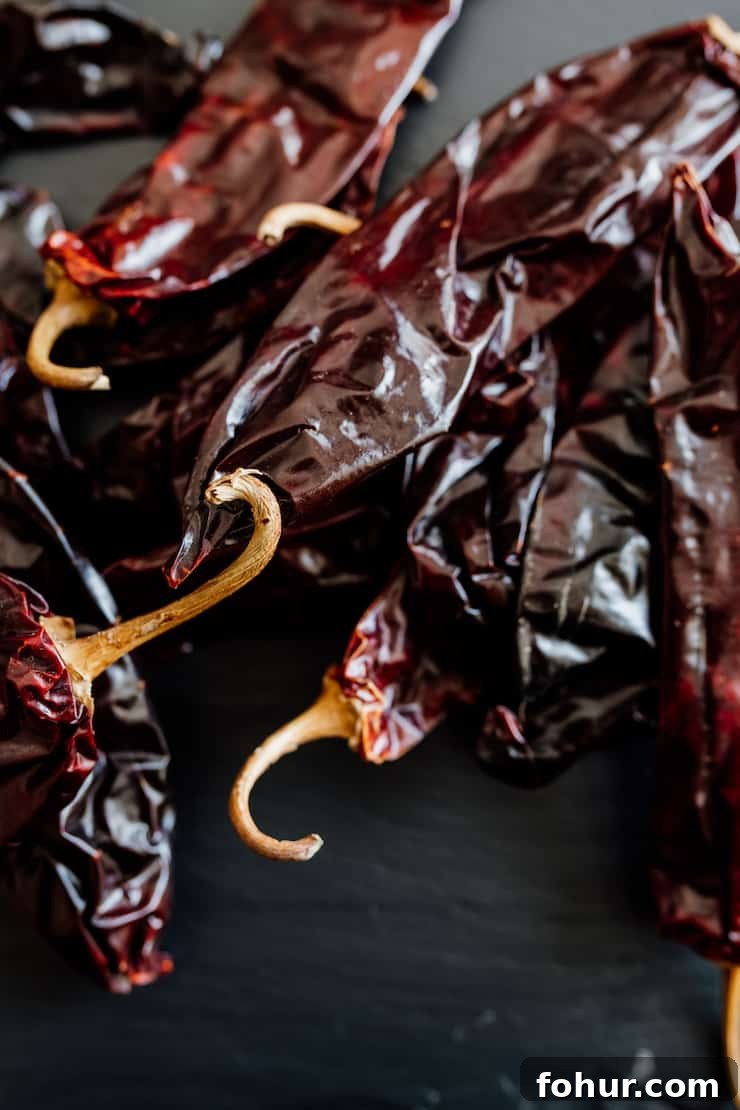 Mexican Chiles: Fresh and Dried Pepper Varieties 15 Dried New Mexico chile pepper, also known as chile colorado, commonly used to make authentic red chile sauce and enchiladas.