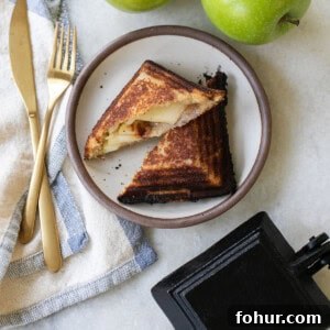 Campfire Apple Pie Recipe for Camping 6 apple mountain pies and cast iron pie maker