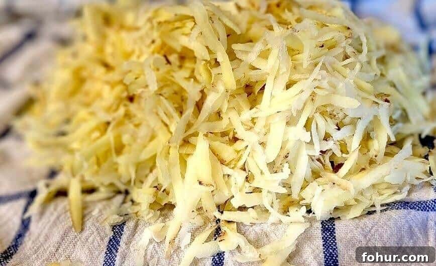 Crispy Buttery Hash Browns: How to Make Them 7 Dried, fluffy, shredded potatoes.
