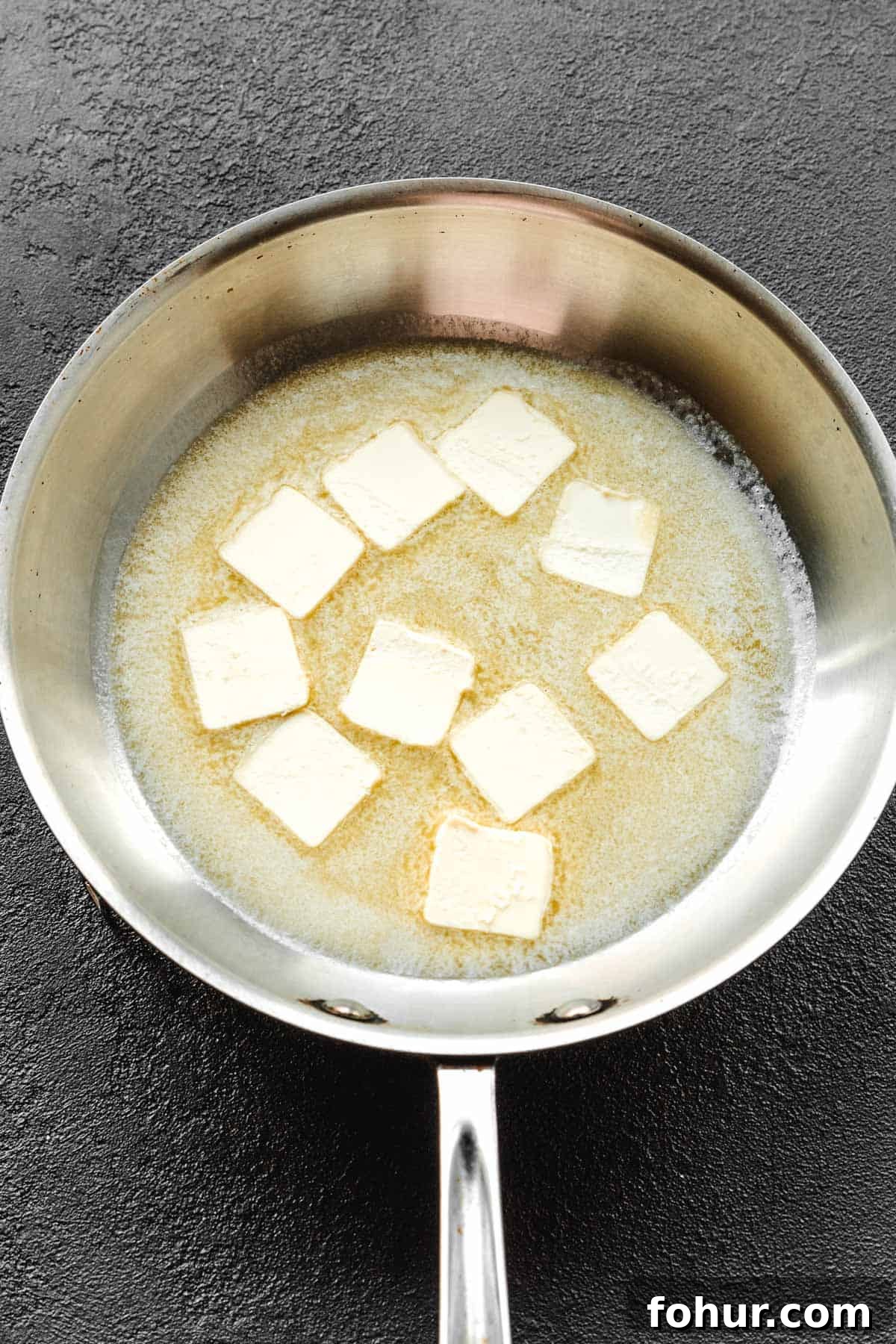 How to Brown Butter Without Burning It 7 Melting butter in a skillet.