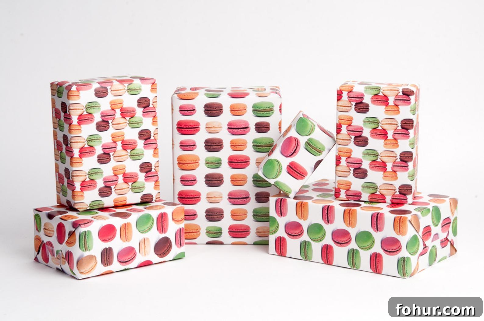 Parisian Wrapping Paper for Francophiles 6 The best holiday wrapping paper macarons