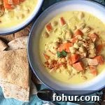 Bowls of chickpea stew