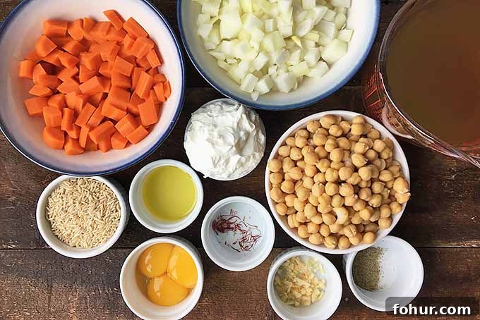 Creamy Saffron Chickpea Stew Recipe 5 Gathering ingredients for a vegetable stew