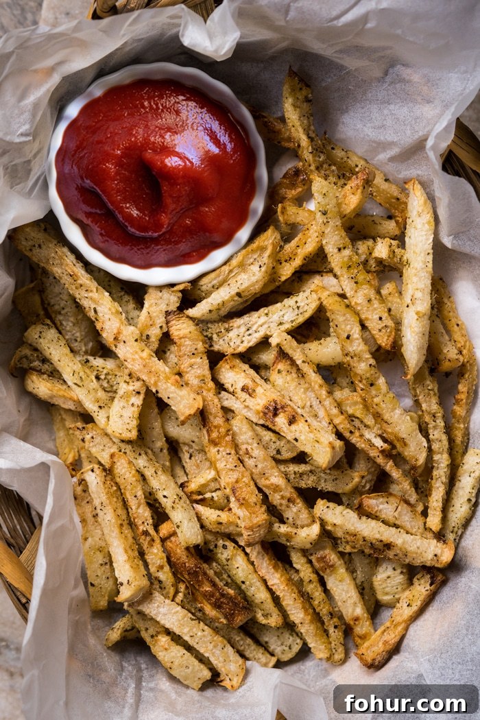 Instant Keto Ketchup: Gluten-Free and Paleo 3 Keto ketchup with jicama fries on a serving tray