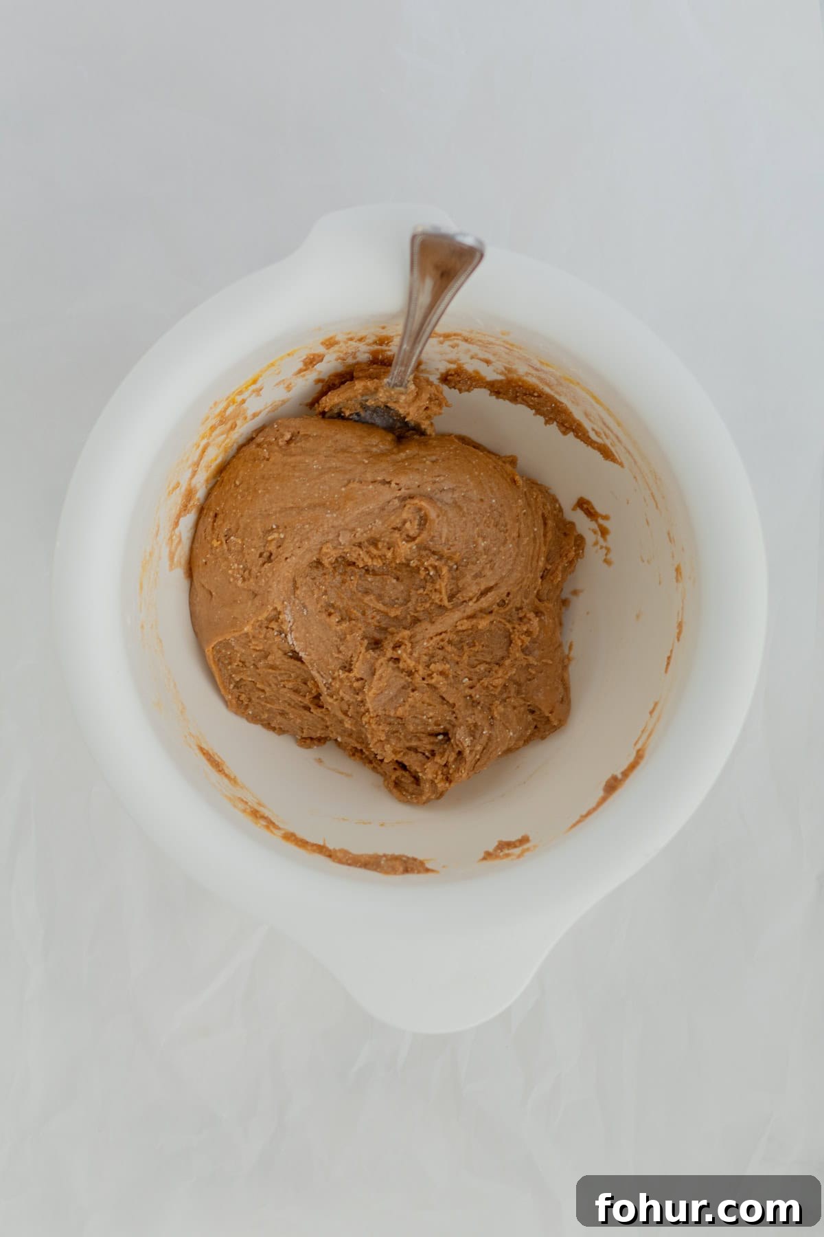 3-Ingredient Spice Cake Mix Cookies Recipe 7 spice cookie batter in a mixing bowl