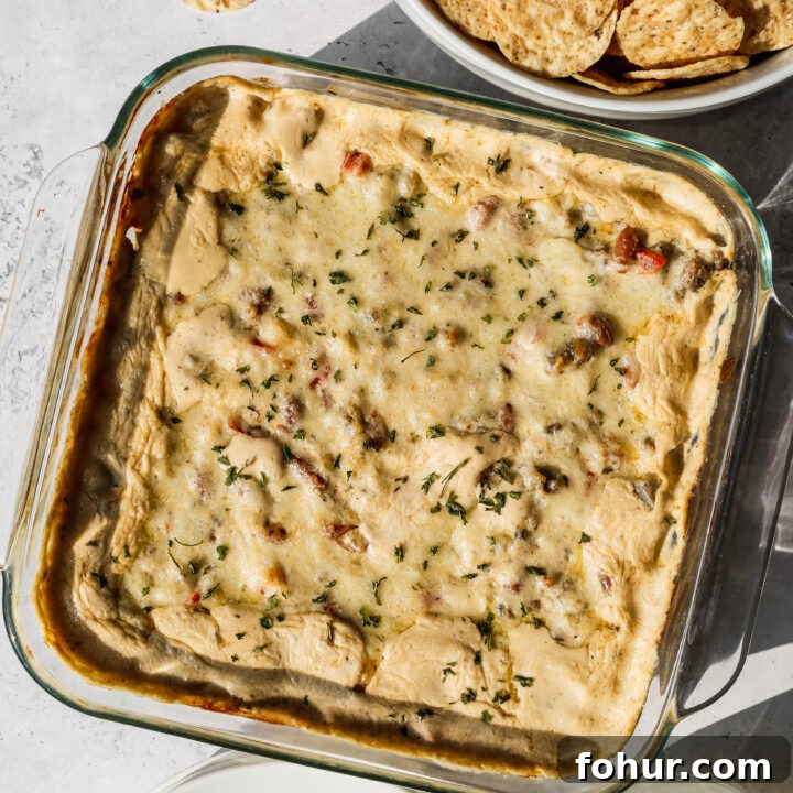 Creamy Sausage Bean Dip
