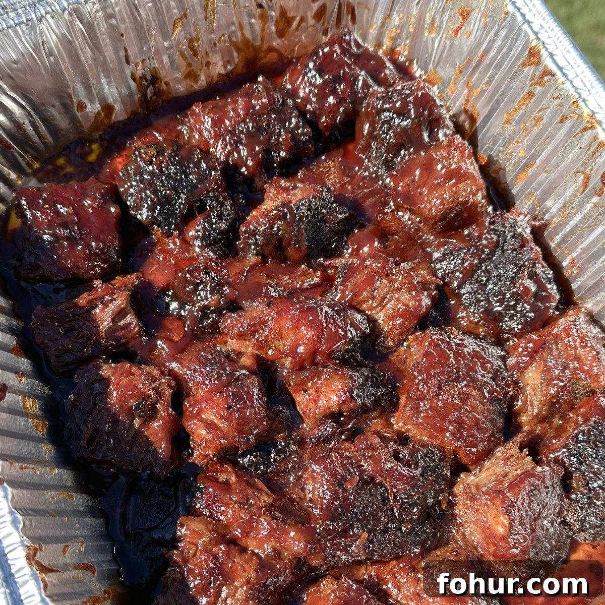 Smoky Brisket Burnt Ends Recipe 5 sauced burnt ends.
