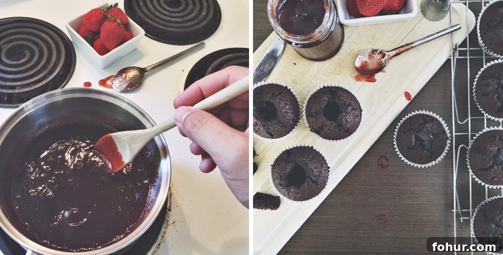 Chocolate Strawberry Champagne Cupcakes Recipe 2 img 131 2