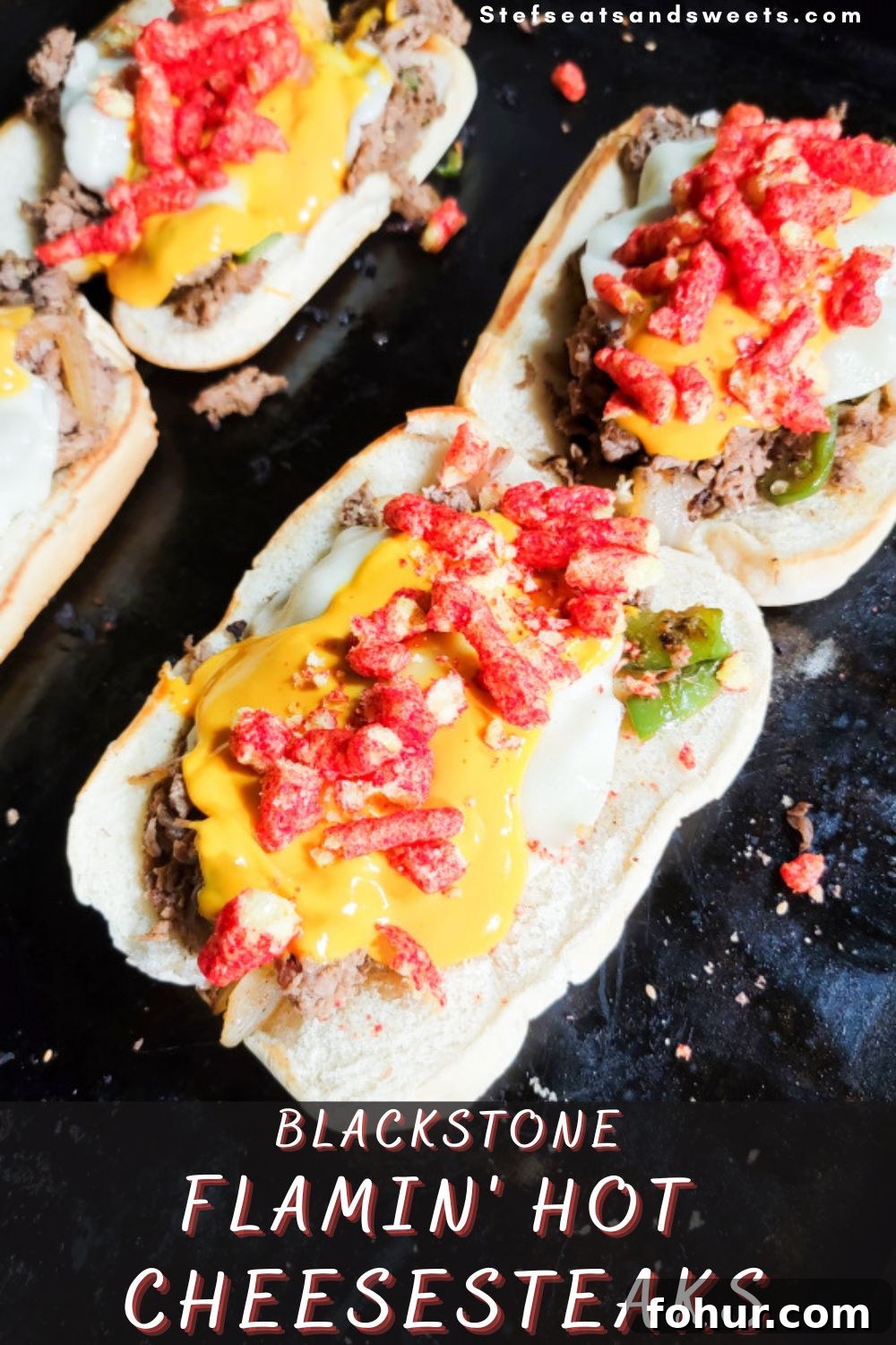 Flamin Hot Cheesesteaks on the Blackstone griddle Flamin Hot Cheesesteaks on the Blackstone griddle