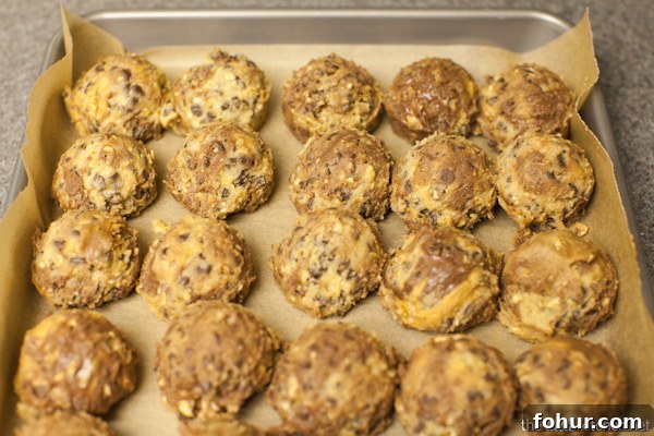 Nutella and Peanut Butter Swirled Chocolate Chip Cookies from thelittlekitchen.net