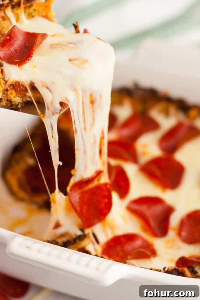Crispy Keto Roasted Cauliflower with Parmesan 6 keto pizza casserole with cheese and pepperoni