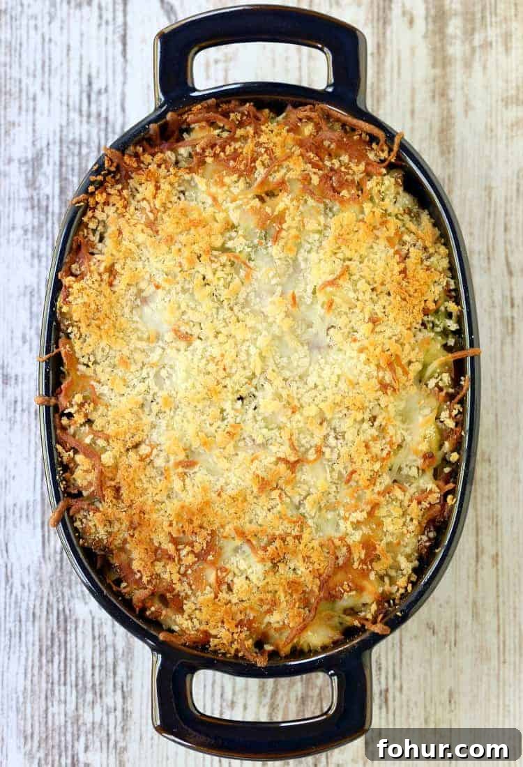 The Best Brussels Sprouts Casserole is a brussel sprout recipe that is baked with bacon and cream