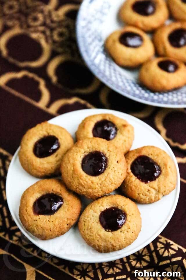 Peanut Butter and Jelly Quinoa Oat Thumbprint Cookies Recipe 4 Peanut Butter and Jelly Thumbprint Quinoa Oat Cookies