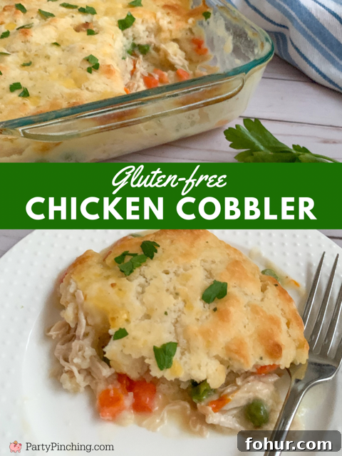 Quick One-Pan Chicken Cobbler Recipe 17 tiktok famous chicken cobbler, super easy chicken cobbler, comfort food, gluten-free chicken cobbler, best easy gluten-free celiac safe recipes chicken cobbler, best easy chicken cobbler recipe, dinner ideas for kids