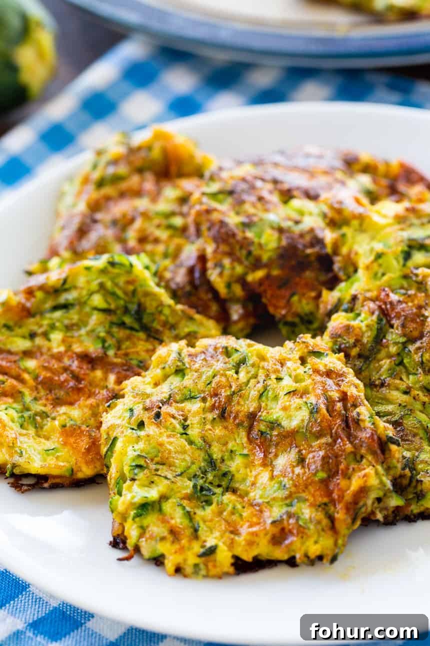 Crispy Zucchini Hash Brown Patties 2 Hashbrowns made from zucchini
