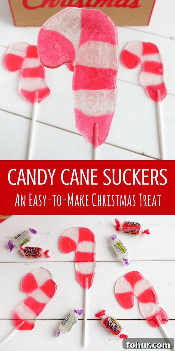 Candy Cane Suckers: An Easy-to-Make Christmas Treat.